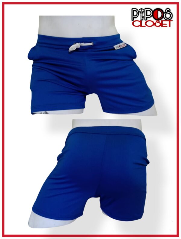 Short Lycra Deportivo Azul Rey