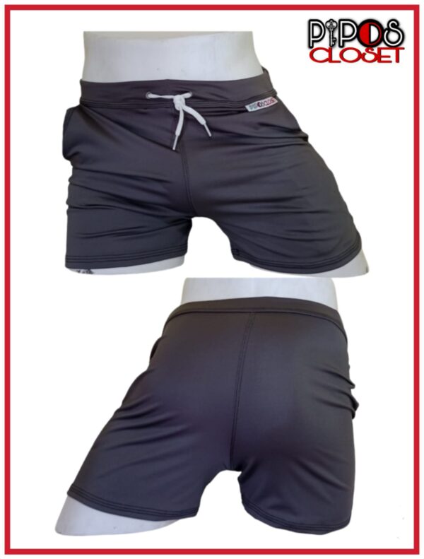 Short Lycra Deportivo Gris